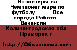 Волонтеры на Чемпионат мира по футболу 2018. - Все города Работа » Вакансии   . Калининградская обл.,Приморск г.